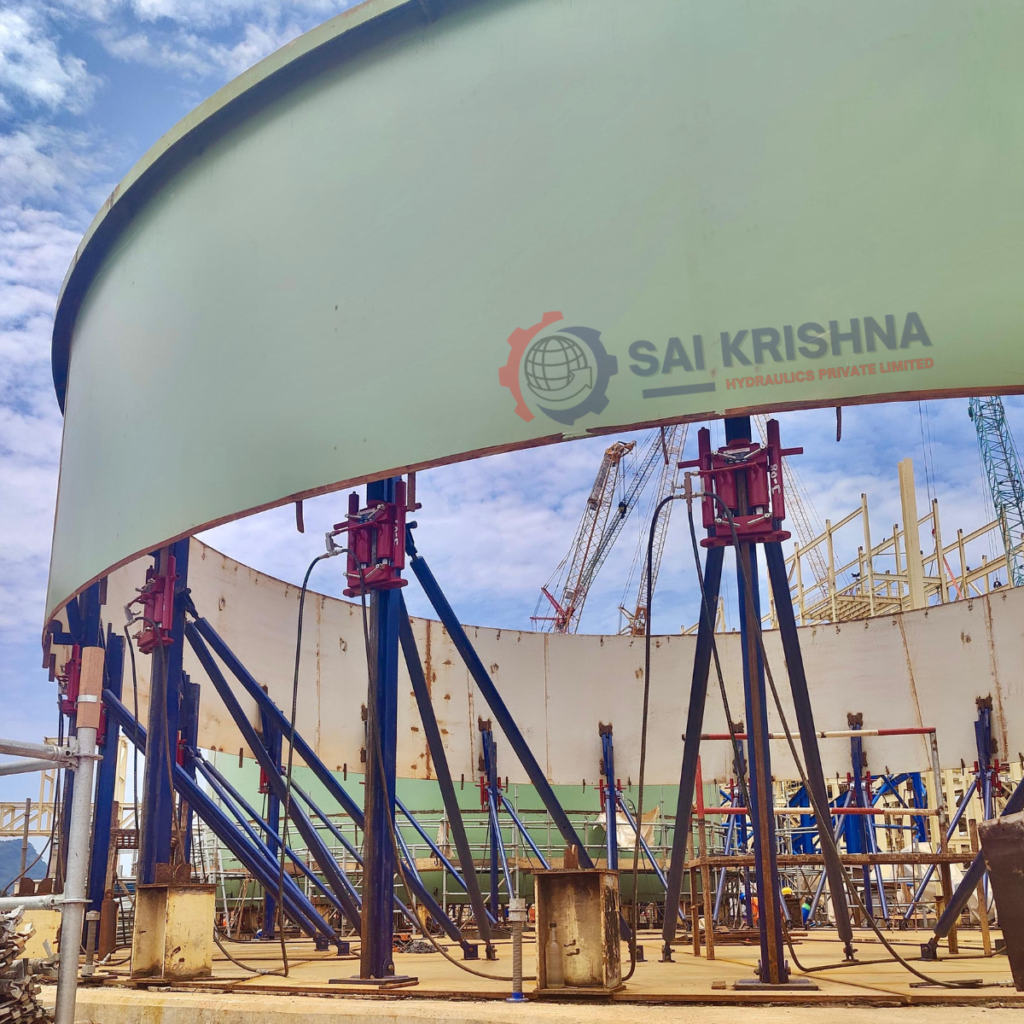 12MT Hydraulic Tank jacking system